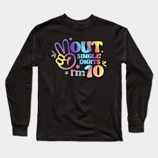 Peace Out Single  I'm 10 Year Old 10th Birthday Long Sleeve T-Shirt